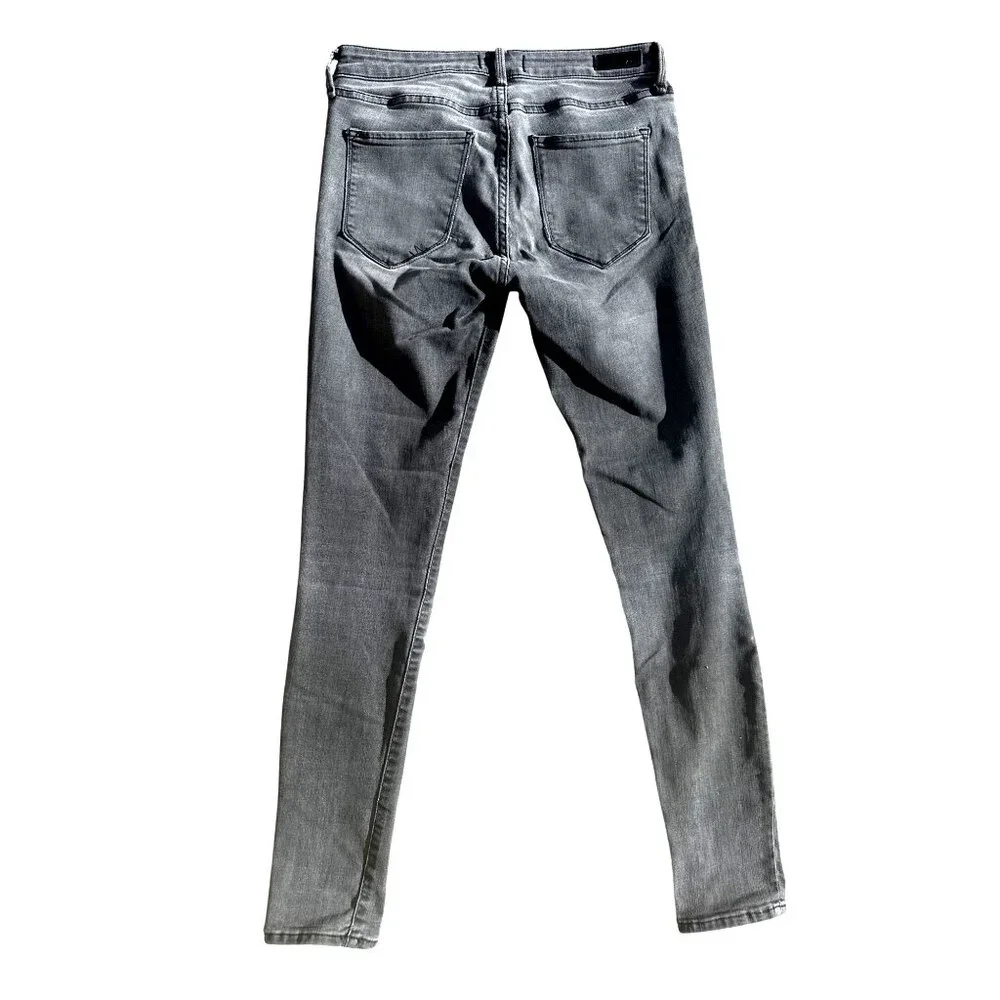 Abercrombie Fitch 26 Harper Super Skinny Jeans Gray Washed Stretch Denim - Picture 4 of 8